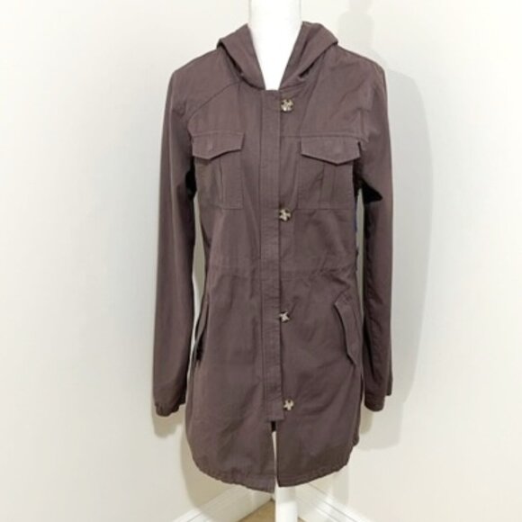 Volcom Junior's Park It Parka Jacket in Iron Grey Sherpa Lined Size XL - Picture 1 of 10